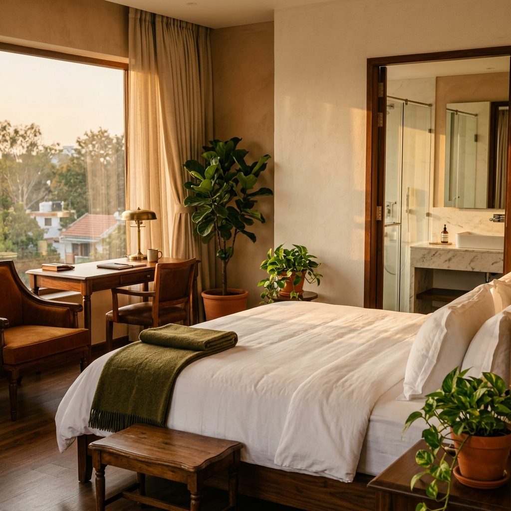 OKA Comforts deluxe room interior